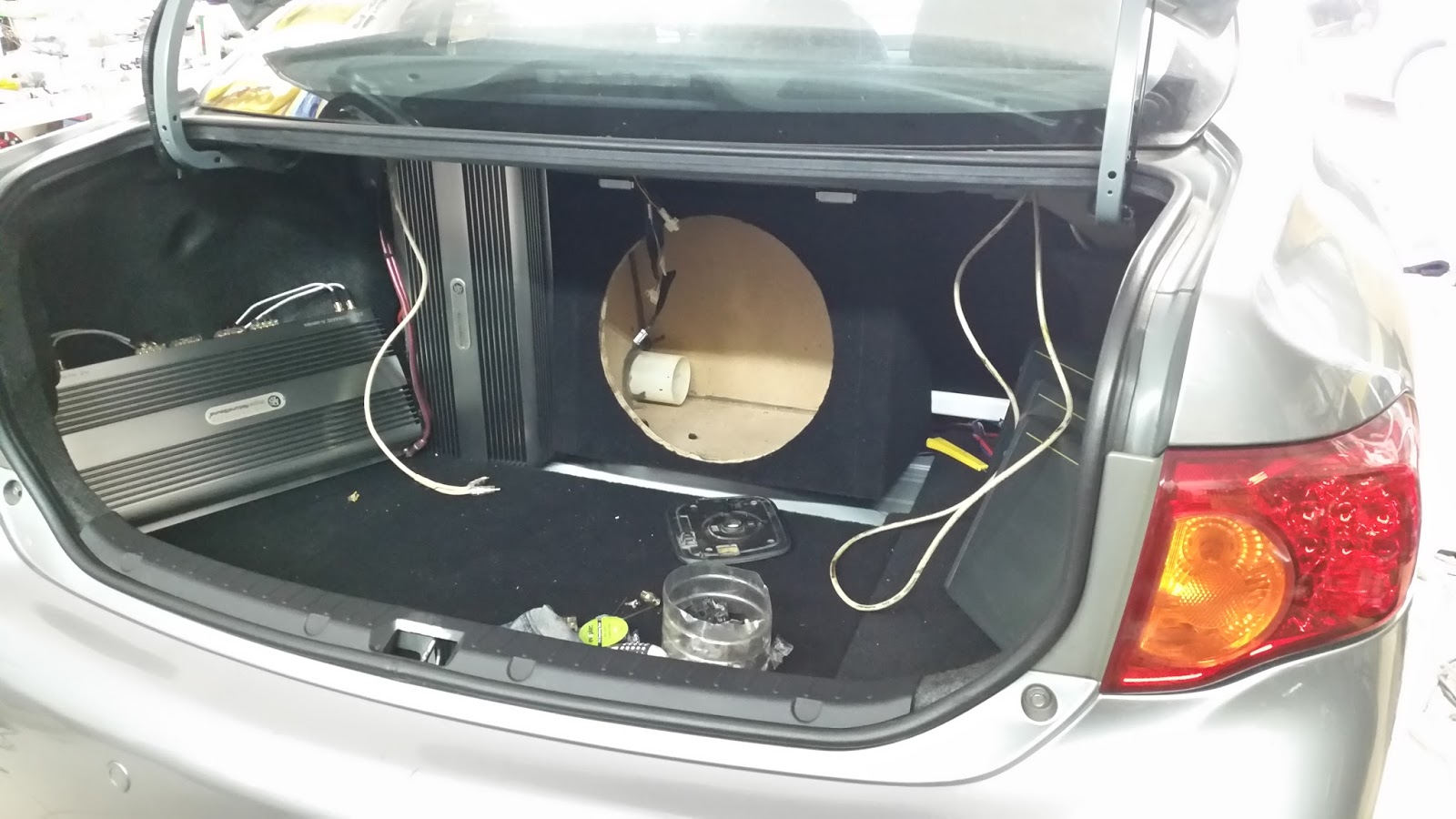 EB AUDIO front 6 way speaker system ,rear 5 pcs amp to setting