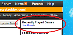 Roblox News New Roblox Feature Recently Played Game