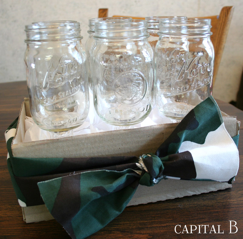 Capital B Mason Jar Wine Glasses Tutorial