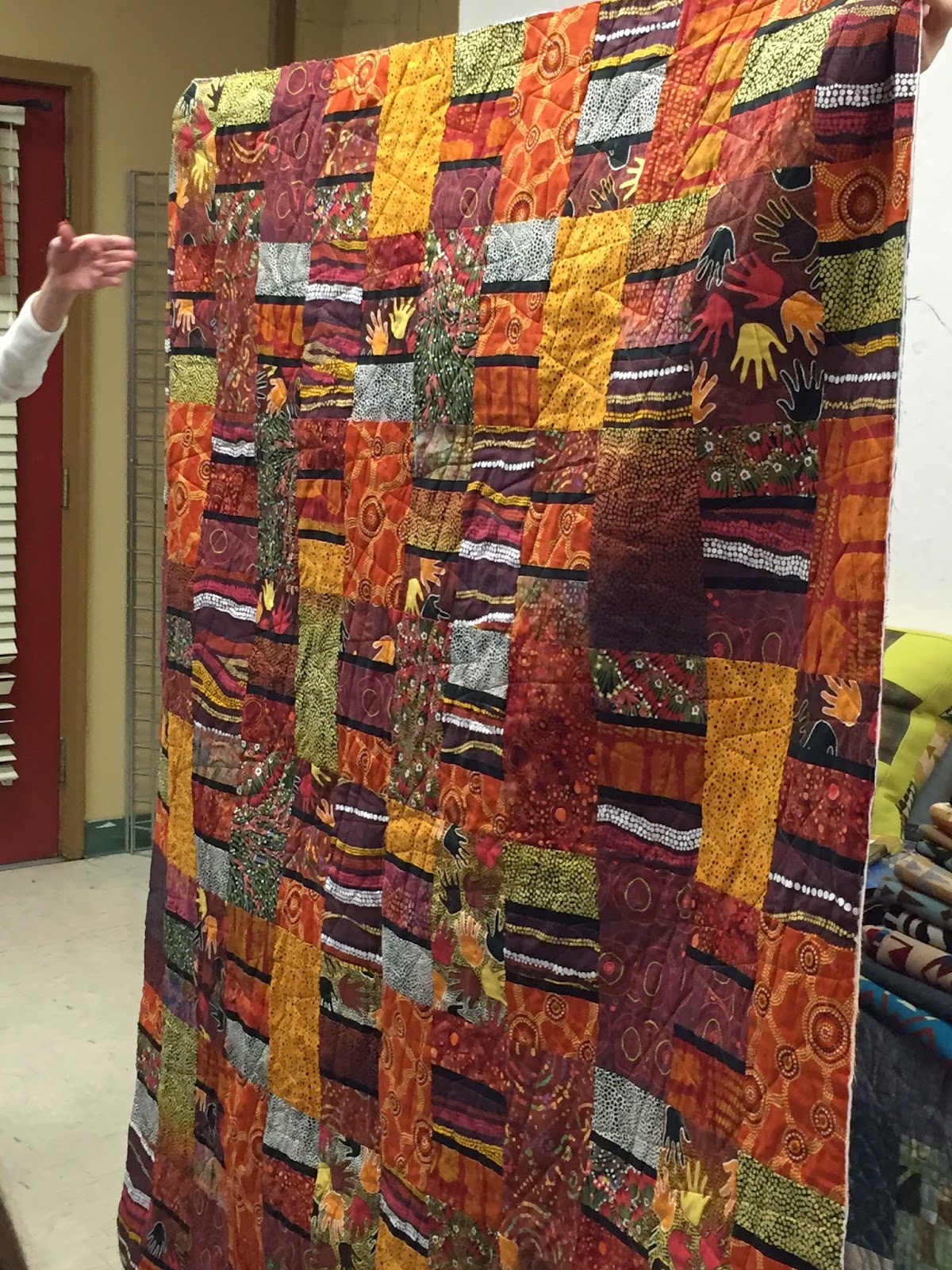 Pine Needle Quilt Shop Susan Beal shows off Pendleton wools