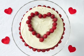 VEGAN Raspberry White Chocolate Mousse Cake.