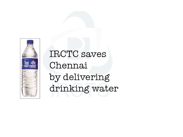 Image of IRCTC saves Chennai by delivering drinking water 