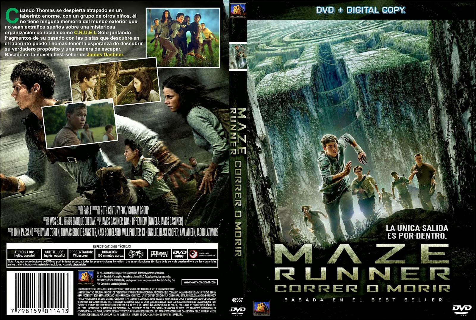 DVD PS2 SERIES PROGRAMAS Correr o Morir The Maze Runner (C