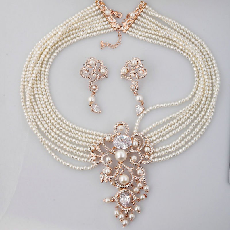 Elegance of living Indian Pearl Necklace Designs