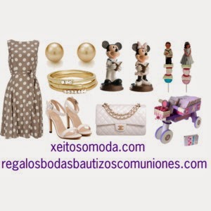 imagen look comunion vestido lunares