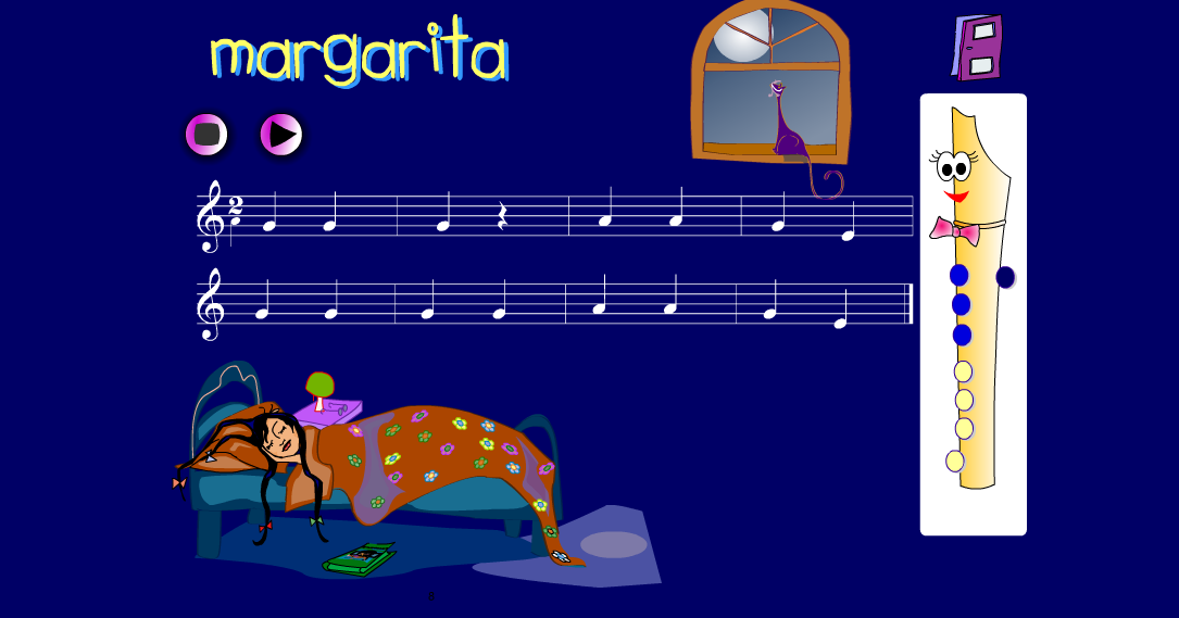 EL VIOLINISTA VERDE MARGARITA (CANCIÓN PARA FLAUTA 4º)