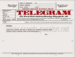 Chistes varios Telegrama para el hijo.