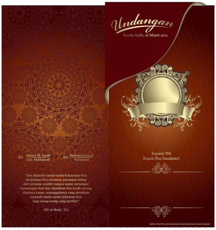 Template Undangan Coreldraw