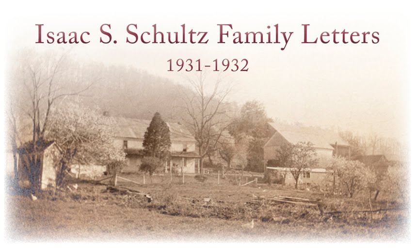 Isaac S. Schultz Family Letters 1931-1932