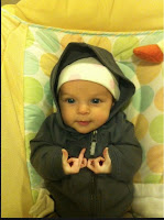 hoodie baby with gang signs funny fail