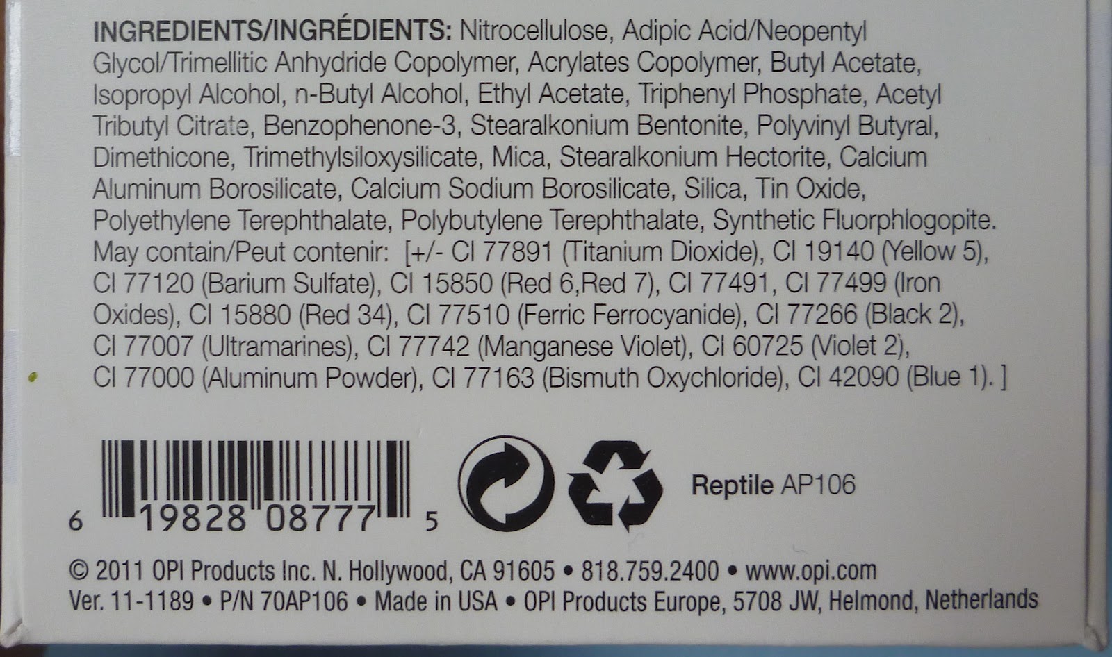 Paleberry OPI Pure Lacquer Nail Apps