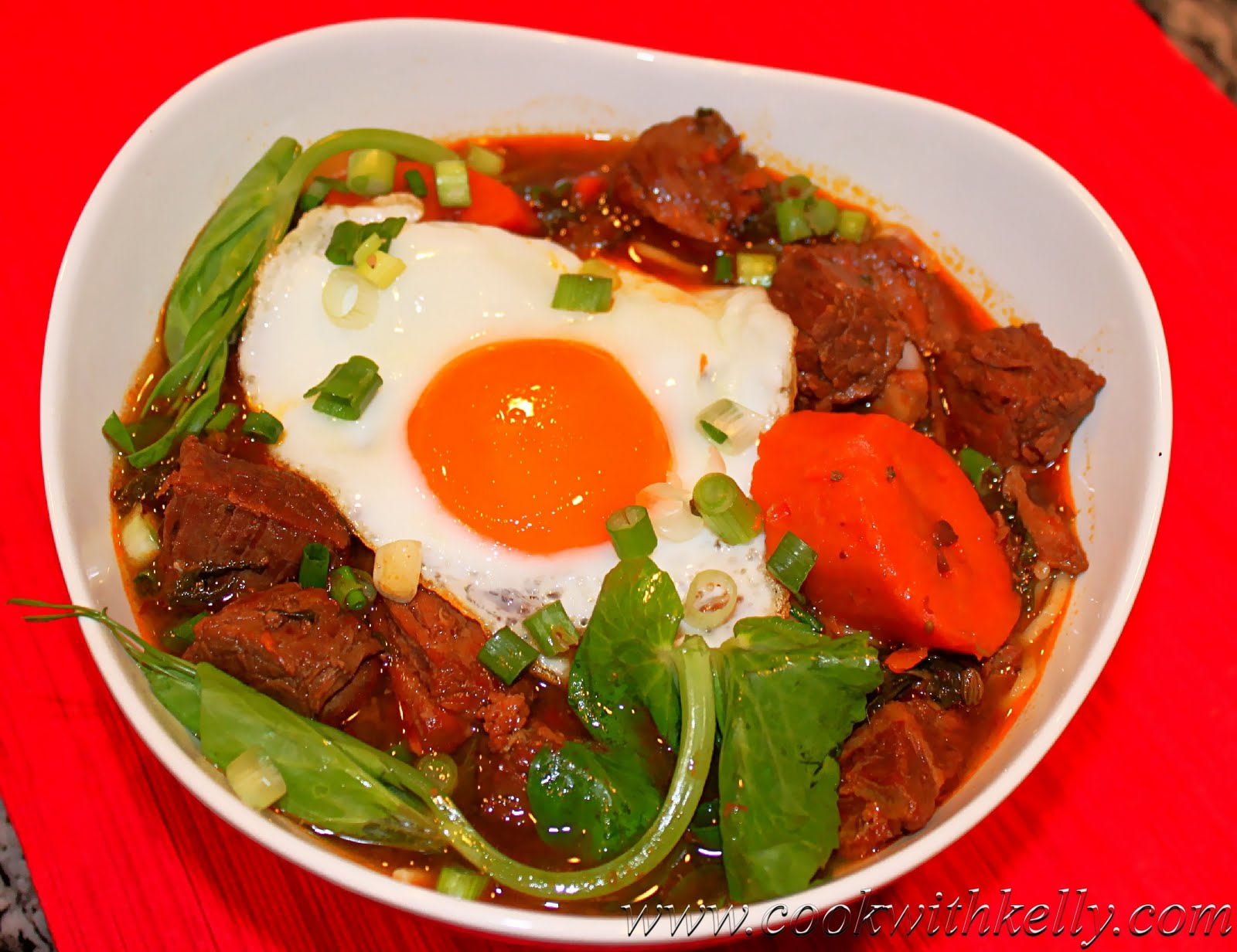 Cook with Kelly Chinese Braised Beef Noodles/紅燒牛肉面
