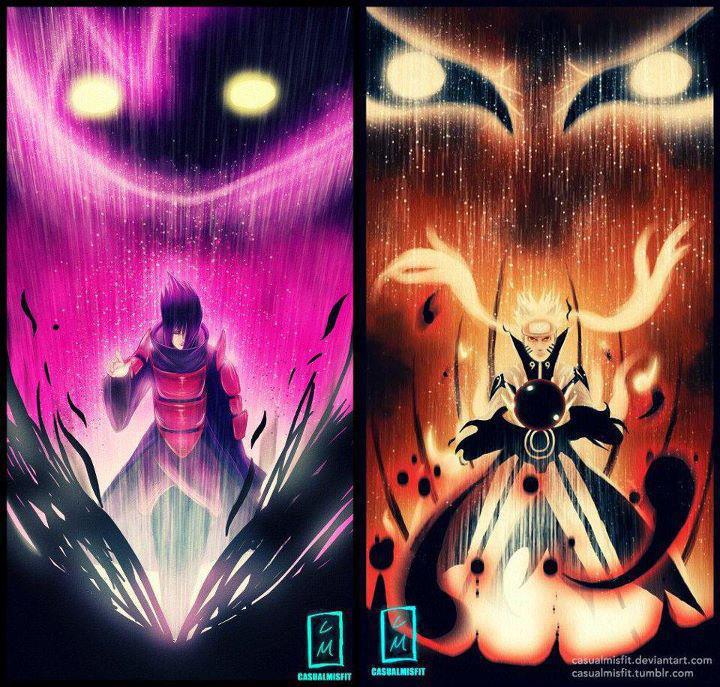 Diagram Naruto Bijuu Mode Vs Sasuke Eternal Mangekyou Sharingan