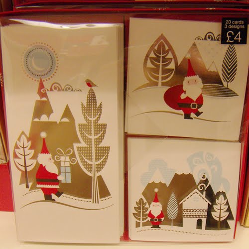 print & pattern XMAS marks & spencer cards