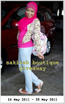 @30 may : Sakinah boutique 1st Giveaway