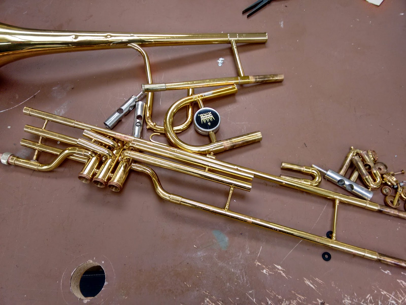 Band Instrument Repair Valve Trombone Bb to C Convertion