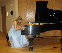 Student Performing her Senior Recital