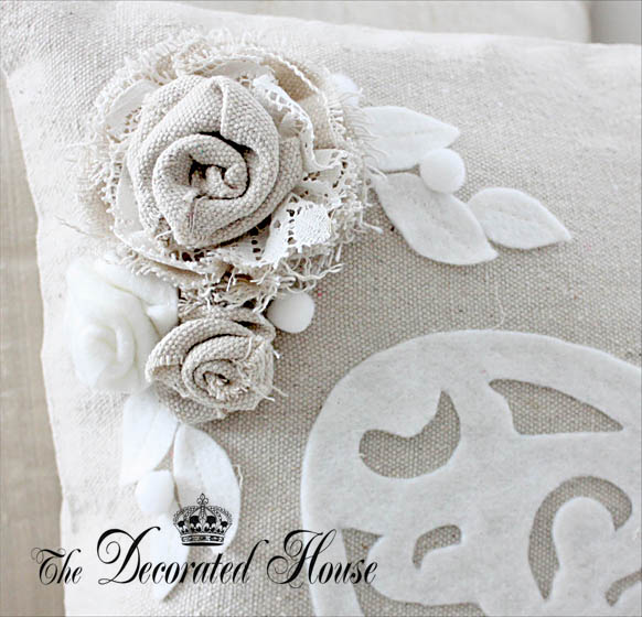 The Decorated House: ~ Valentine's Day Pillow in Neutrals with ...