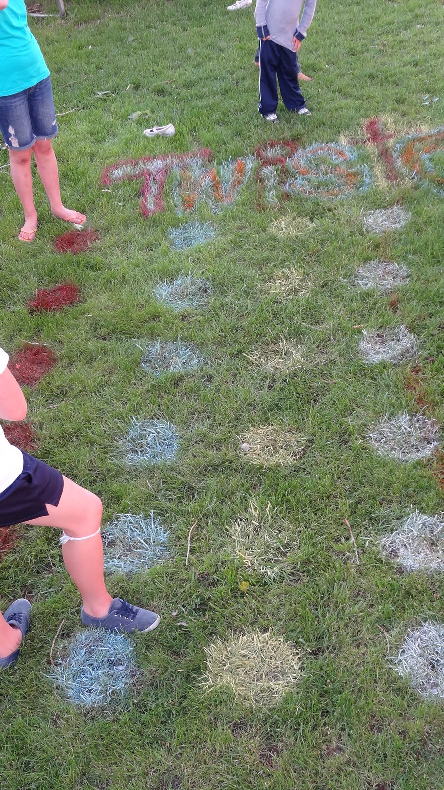 Little Birdie Secrets diy outdoor twister game tutorial {birthday bash