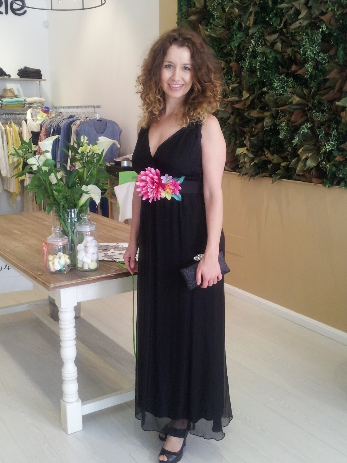 Mono Negro Cinturon Negro Para Vestido De Fiesta Monos Y Petos