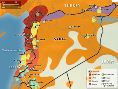 syria ethnic map breakdown civil war turkmens iraq springtime nations november unrest