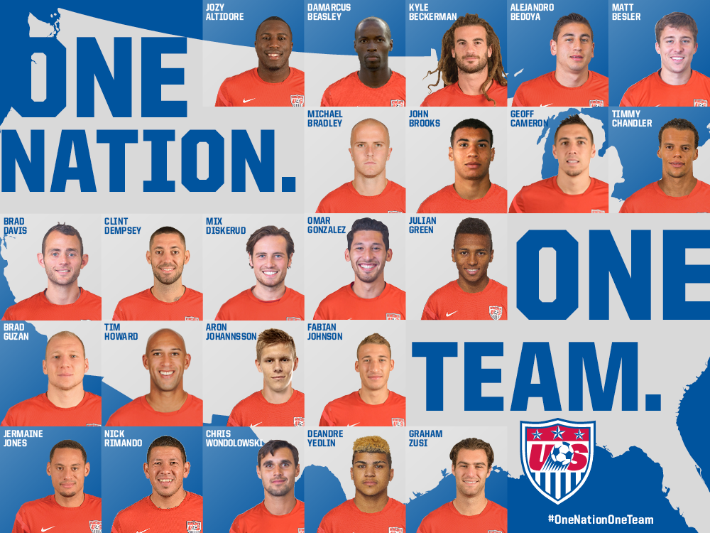 NWK to MIA United States Men’s National Team Names World Cup Roster