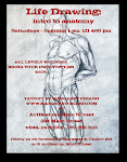 Intro to Anatomy and Life Drawing every Saturday afternoon