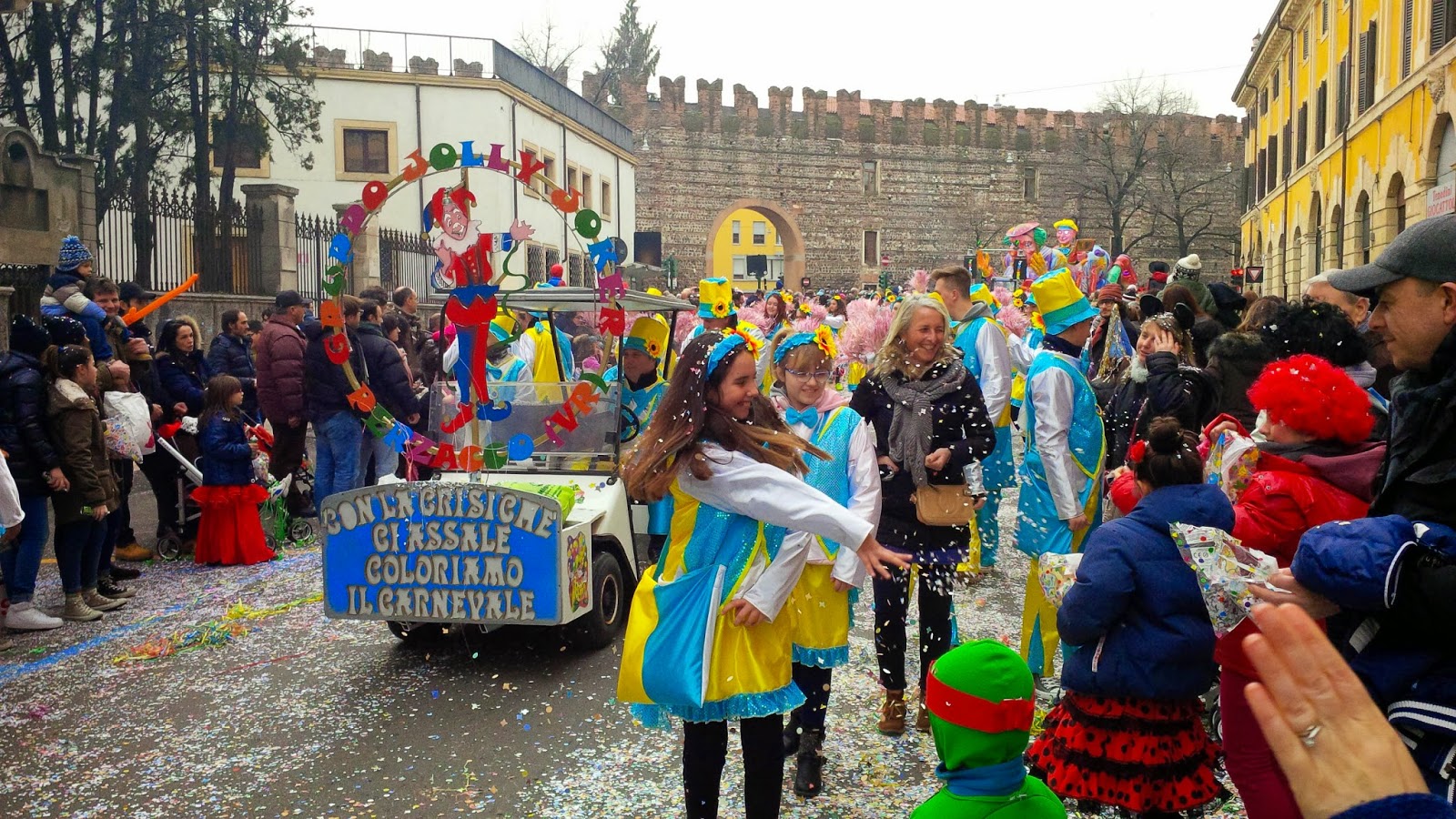 The parade for Verona Carnival