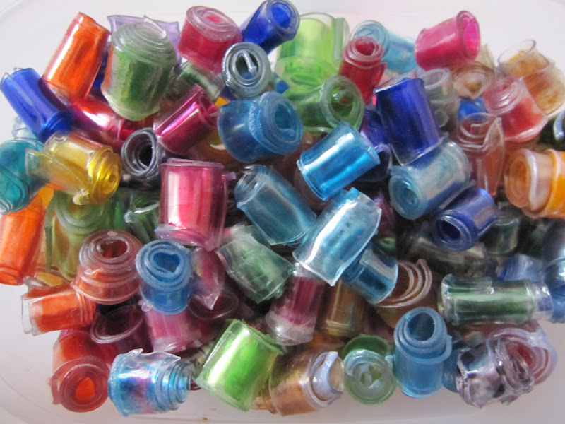 Tammylee's Stamp Corner Making plastic beads out of pop bottles!