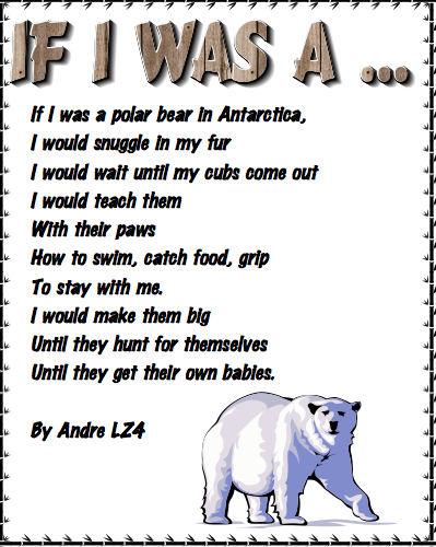 Munchkins: Andre's Polar Bear Poem