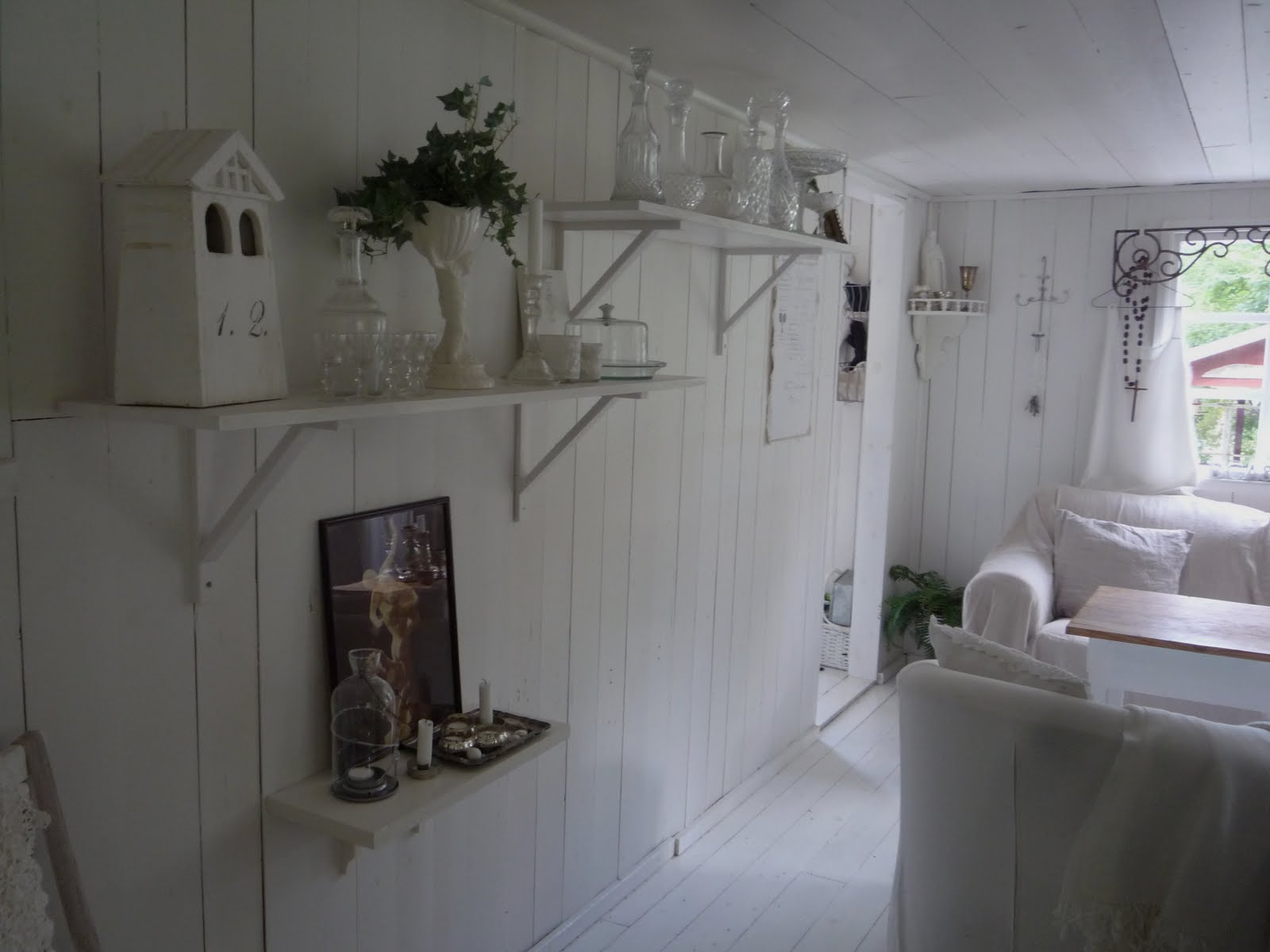 Majsan shabbychic: våra olika vardagsrum....