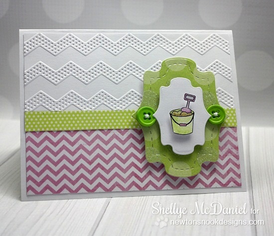 Pop-up card by Shellye McDaniel for Newton's Nook Designs | Newton's Summer Vacation Stamp set