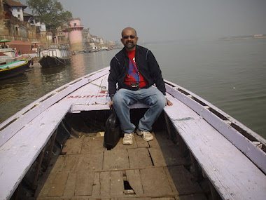 On a early morning boat ride along the Ghats of Varanasi.(Wednesday 9-11-2011).