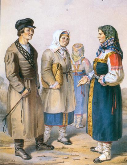 FolkCostume&Embroidery Costumes and Embroidery of Ingria, part 1