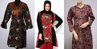 model baju batik muslim orang gemuk