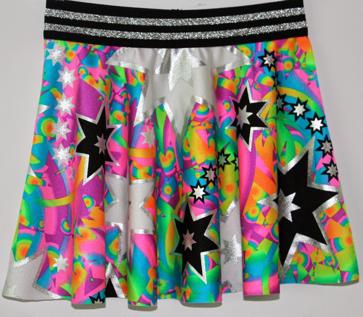 BOO! Designs PIMP YOUR PATTERN SPANDEX SKATER SKIRT