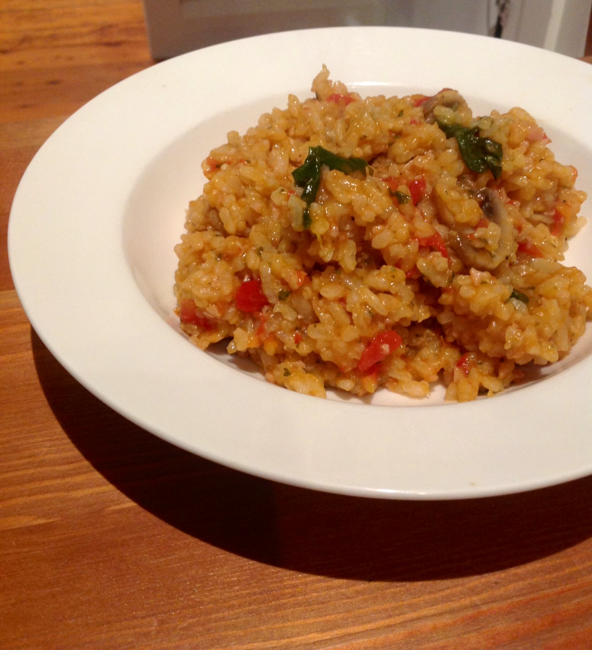 Three kids and the cook Bacon, Tomato & Mushroom Risotto in the Thermomix