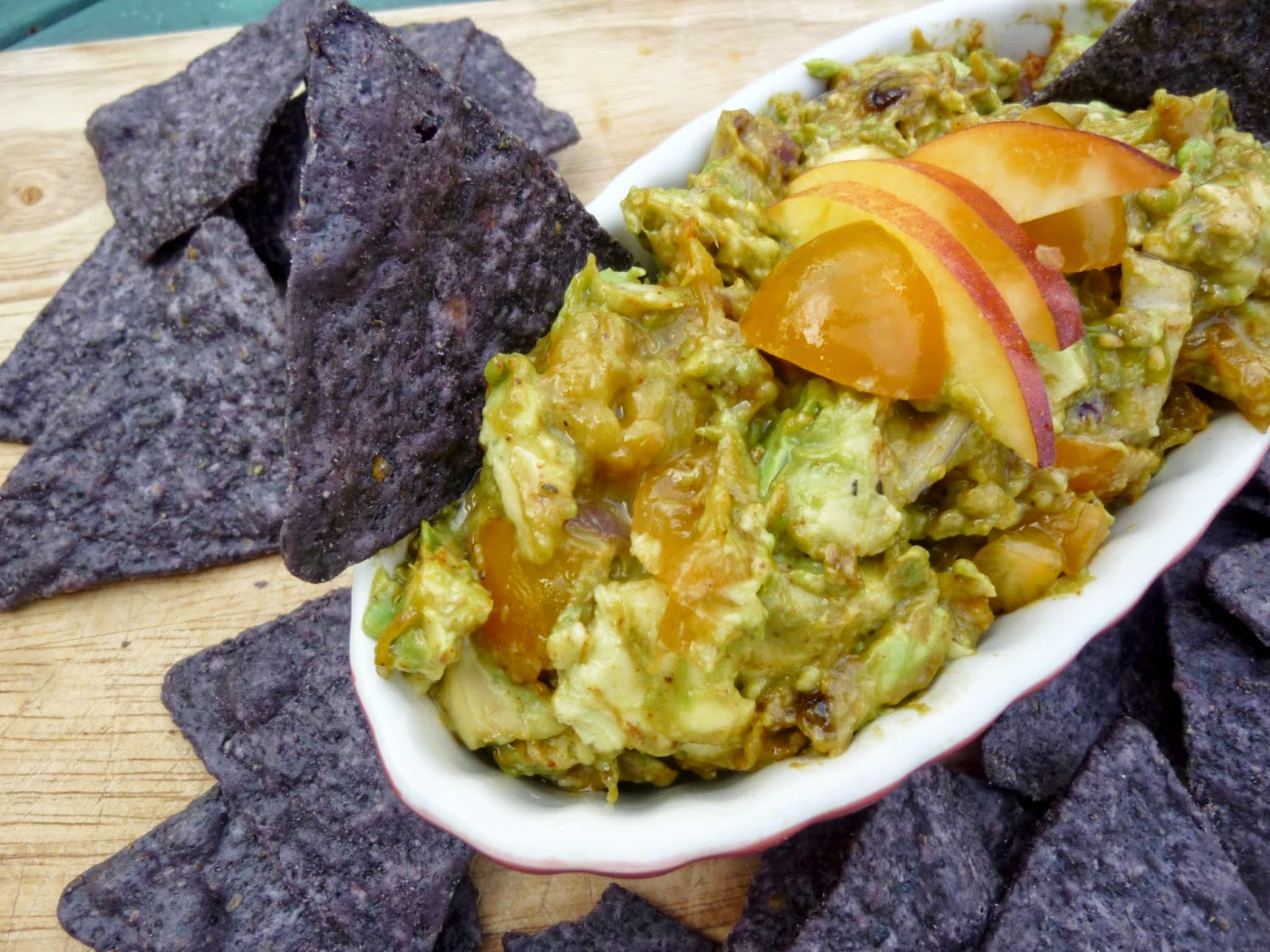 Smoked Paprika Guacamole with Caramelized Nectarines Diary of a Mad