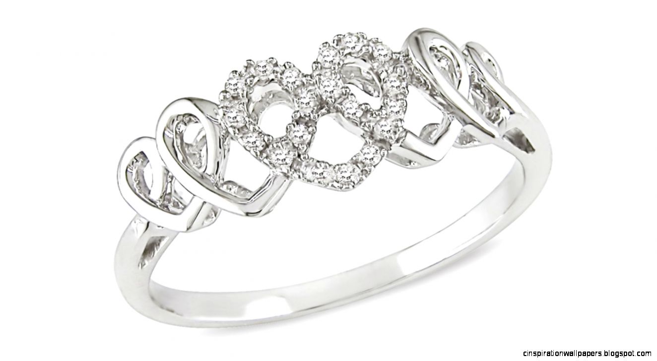 Gold Heart Diamond Ring Gold Heart Diamond Ring