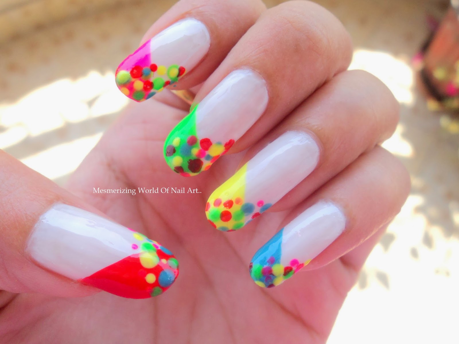 Holi Nail Art