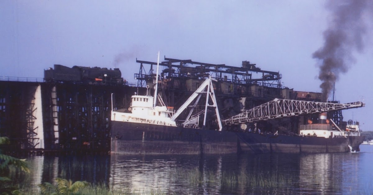Vintage Railroad Pictures Loading coal, Sodus Point, 1950s