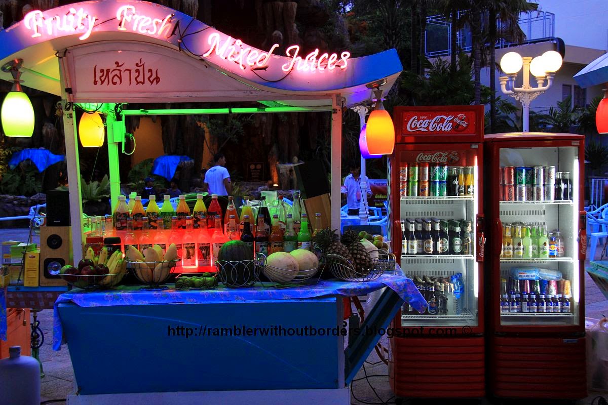 Open bar stand around Pattaya City Walk area, Thailand