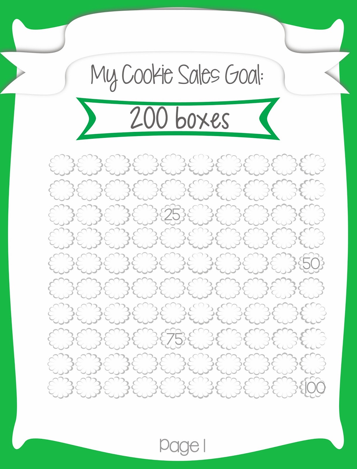 Fashionable Moms Girl Scout Cookie Sales Free Printable Goal Poster!