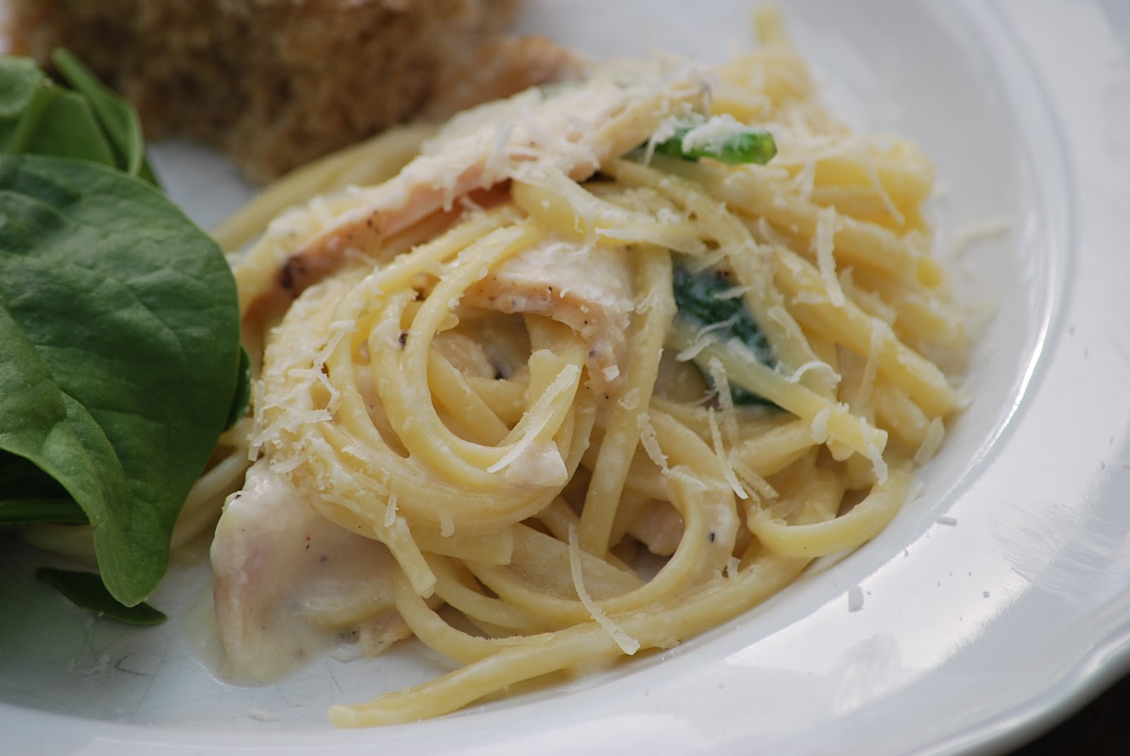 My story in recipes Grilled Chicken Florentine Pasta