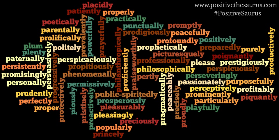 positive adverbs that start with p positive words dictionary adjectives that start with the letter p