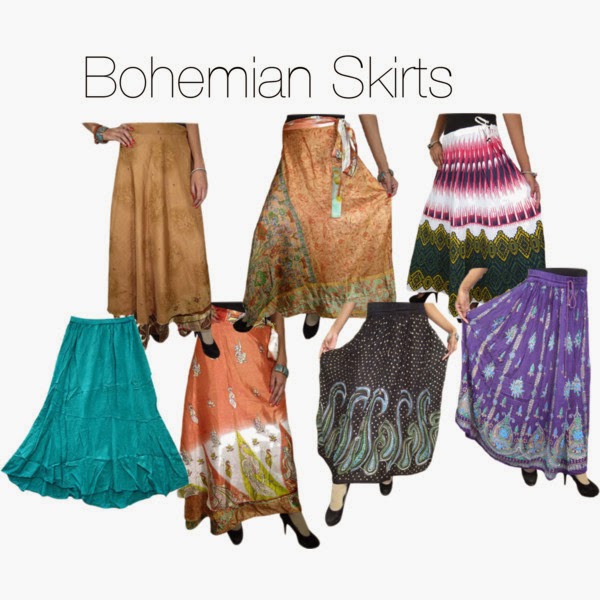 Bohemian Fashion Skirts Womens Holiday Wear Gypsy Skirts