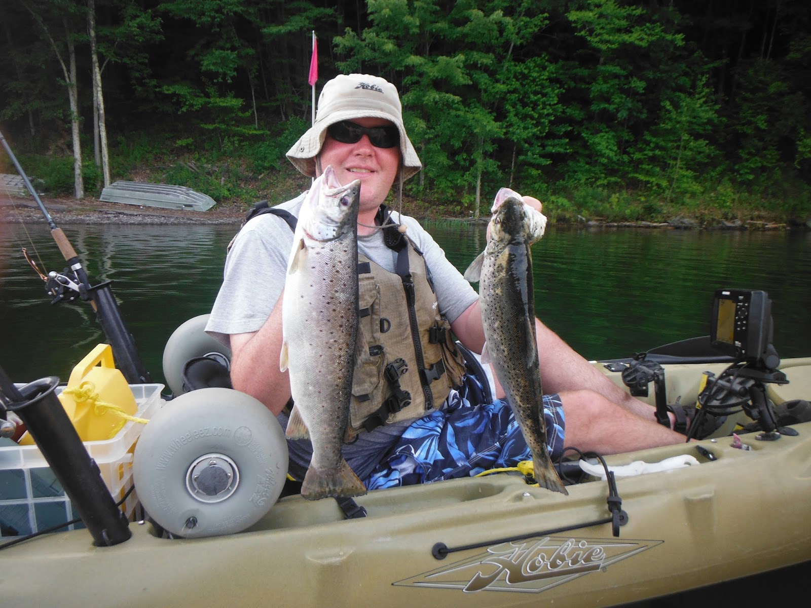 Long Island Kayak Angler Pepacton Reservoir Brown Trout June 26, 2013