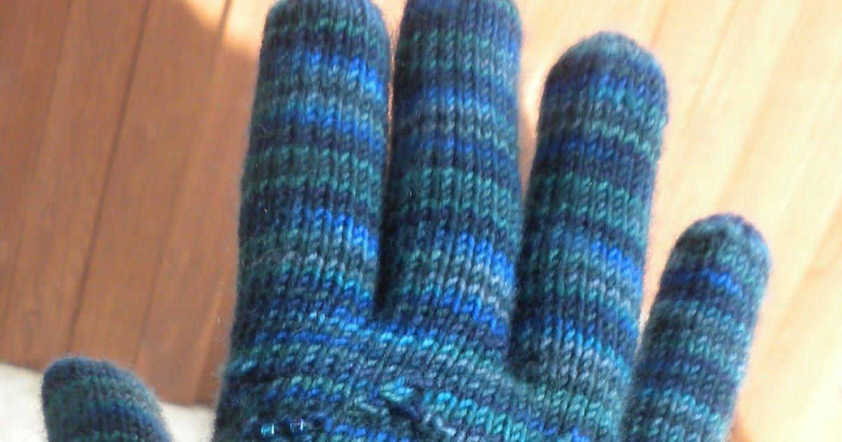 Nartian Knits Converting a beaded sock pattern into gloves