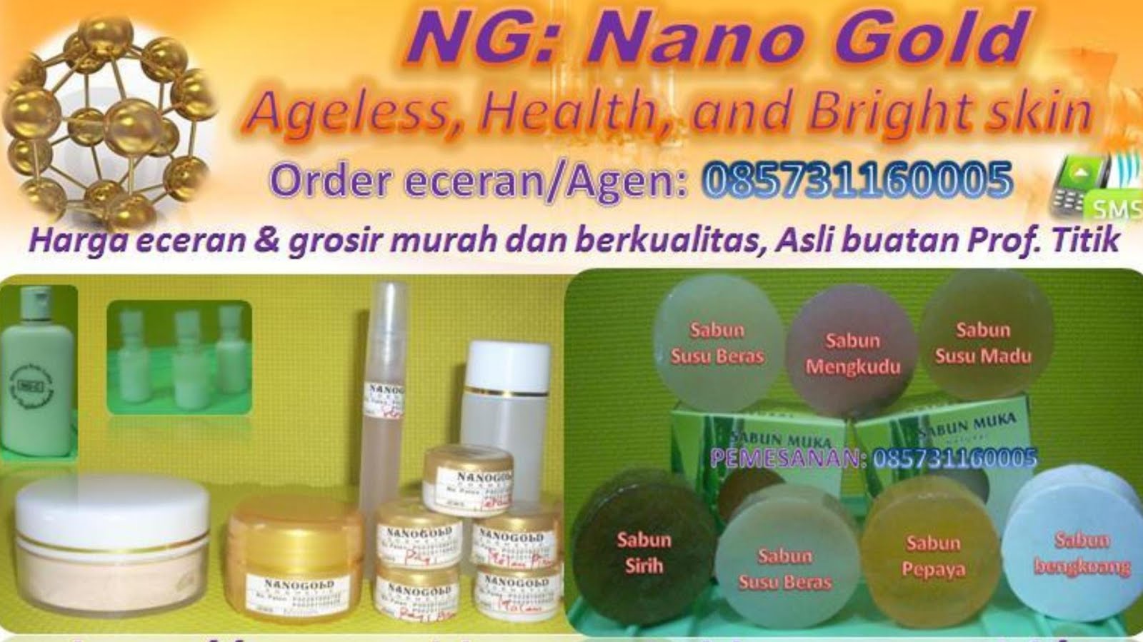 NANOGOLD Cosmetic/NGC: Mencerahkan dan menyehatkan