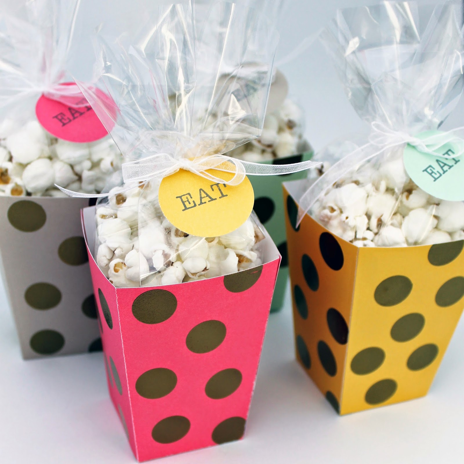 Let's Make A Card! Popcorn Treat Boxes